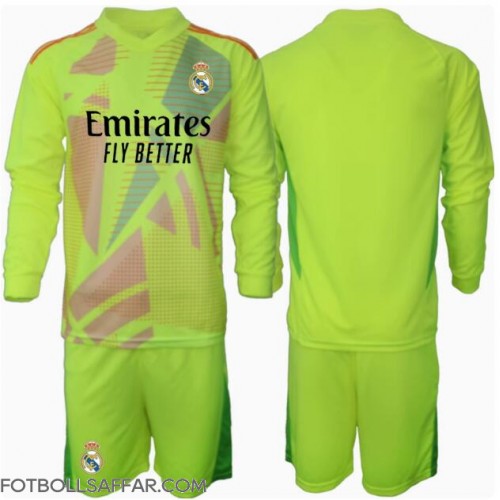 Real Madrid Målvakt Tredje Dräkt Barn 2024-25 Långärmad (+ Korta byxor)